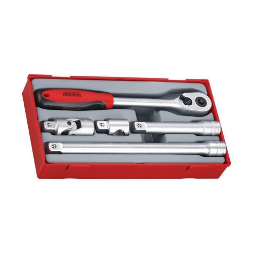 5 Piece 1/2" Drive Ratchet & Accessories Set