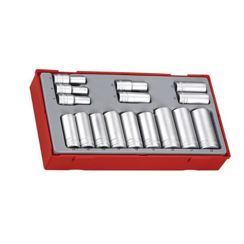 16 Piece 3/8" Drive Deep Socket Set