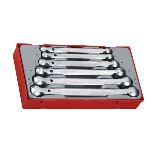 6 Piece 12 Point Double Flex Wrench Set
