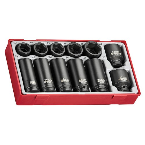 Teng Tools 1/2" Impact Socket Set DIN TT1 (14 Pieces)