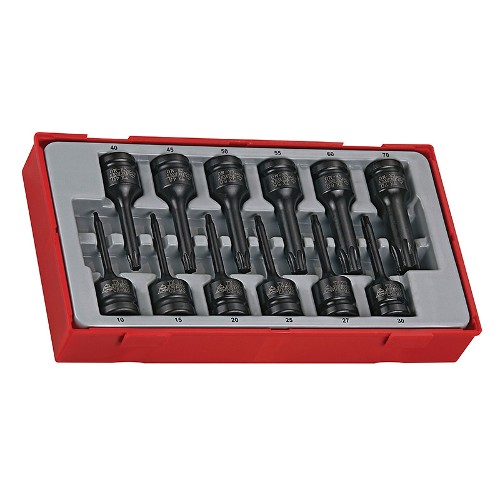 12 Piece 1/2" Drive Impact TX Bit Socket Set