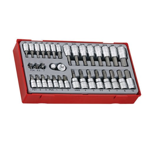 15 Piece 1/2" Drive Ribe & Spline Socket Se