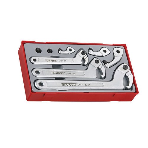 8 Piece Hook & Pin Wrench Set