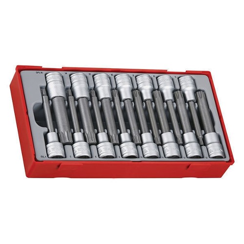 15 Piece 1/2" Drive Ribe & Spline Socket Set