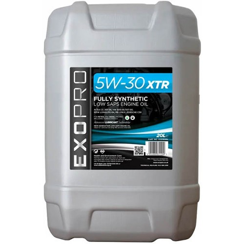 EXOPRO 5W-30 Fully Synthetic Low Saps XTR |20L| VW 504/507