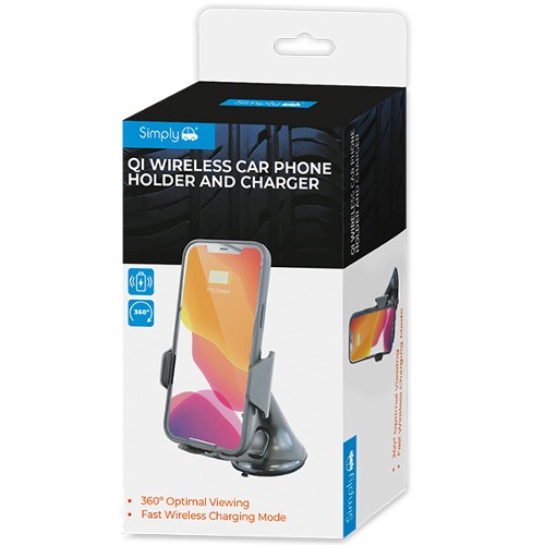Qi Wireless Car Phone Holder & Charger