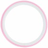 STEERING WHEEL COVER PINK-WHITE  SIZE M 38-39 CM