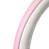 STEERING WHEEL COVER PINK-WHITE  SIZE M 38-39 CM