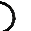LEATHER STEERING WHEEL COVER WITH GRIP BLACK 38CM