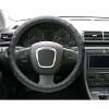 STEERING WHEEL COVER  FULL LEATHER  BLACK