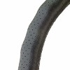STEERING WHEEL COVER  FULL LEATHER  BLACK