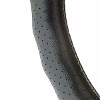 STEERING WHEEL COVER  FULL LEATHER  BLACK