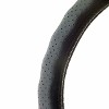 STEERING WHEEL COVER  FULL LEATHER  BLACK