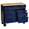 BUNKER 7 Drawer Workbench Roller Tool Cabinet 41" Blue