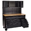 BUNKER 10 Drawer Roller Workstation with Workbench 56" Grey