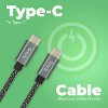 USB C - USB C - Braided Cable - 1.5M Black