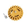 Fluted Rubber Eraser Wheel 100mm with 6mm Arbor