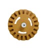 Fluted Rubber Eraser Wheel 100mm with 6mm Arbor