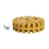 Fluted Rubber Eraser Wheel 100mm with 6mm Arbor
