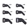 Assorted 45 Degree Angled Fuel Line Quick Connectors (16 Pieces)