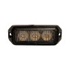 STROBE LED - AMBER 12/24V 3x3W R10/IP65 BK