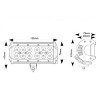 LED Light Bar Spot 12/24V 36W (12 x 3W)
