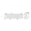 LIGHT BAR LED 12/24V 72W (24 X 3W)