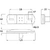 12/24V LED Amber Side Marker With Integrated Superseal