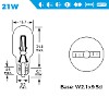 921 Auxiliary Bulbs 12V 21W