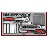 Socket Set 1/4" Drive 12 Point (35 Pieces)