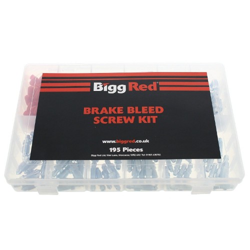 Bigg Red Bleed Screw assortment 195 Pieces Caps, Screws, Grease BRBKIT