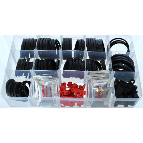 Bigg Red 28mm-46mm Dust & Bore Seals 130 Pieces BRDUSTKIT
