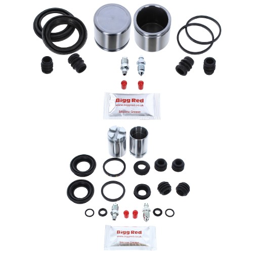Bigg Red Front & Rear Caliper Piston Kit BRKPFK18