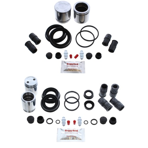 Bigg Red Front & Rear Caliper Piston Kit BRKPFK38