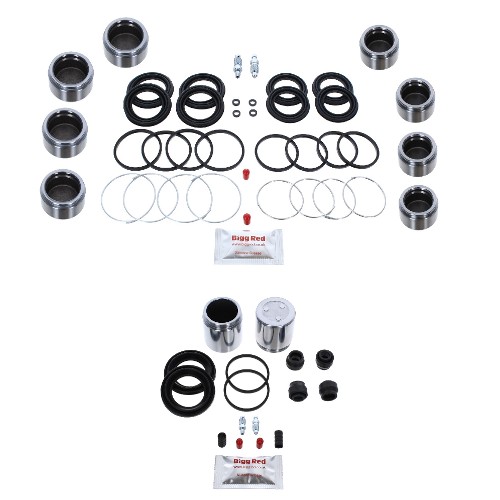 Bigg Red Front & Rear Caliper Piston Kit BRKPFK68