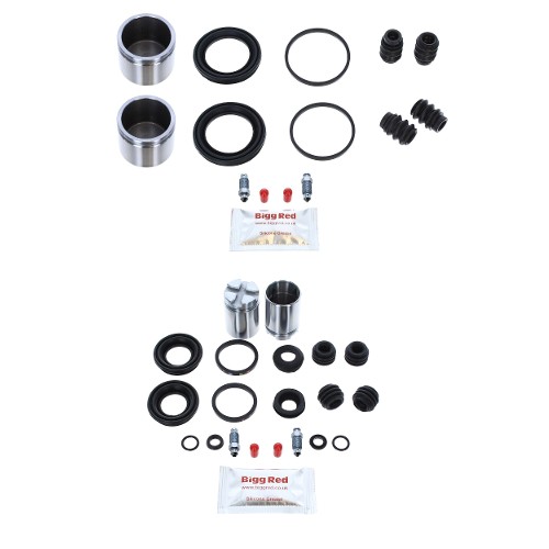 Bigg Red Front & Rear Caliper Piston Kit BRKPFK71