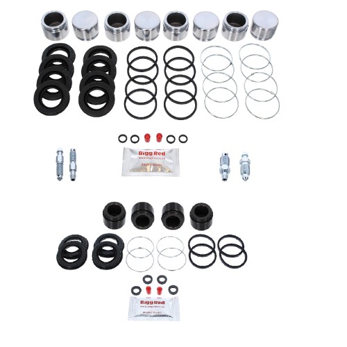 Bigg Red Front & Rear Caliper Piston Kit BRKPFK8